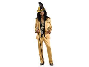 Gold Pimp Hat with Feather Gold Pimp Hat with Feather