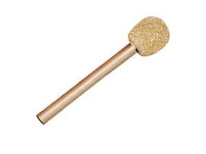Glitter Microphone - Costume Gold Glitter Microphone - Costume Gold