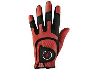 Powerbilt One-Fit Adult Golf Glove - Mens RH Red/Black Powerbilt One-Fit Adult Golf Glove - Mens RH Red/Black