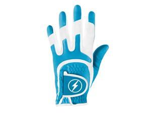 Powerbilt One-Fit Adult Golf Glove - Ladies LH Cyan/White Powerbilt One-Fit Adult Golf Glove - Ladies LH Cyan/White