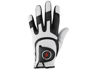 Powerbilt One-Fit Adult Golf Glove - Mens LH White/Black Powerbilt One-Fit Adult Golf Glove - Mens LH White/Black