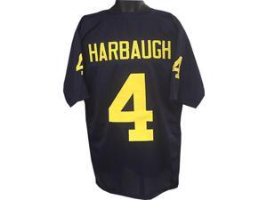 Jim Harbaugh Michigan Wolverines unsigned Navy TB Custom Jersey XL Jim Harbaugh Michigan Wolverines unsigned Navy TB Custom Jersey XL
