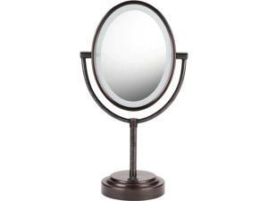 Conair BE47BR Conair 1x/7x magnification double-sided lighted oval mirror Conair BE47BR Conair 1x/7x magnification double-sided lighted oval mirror
