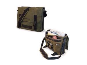 Mobile Edge ECO Carrying Case (Messenger) for 15" Notebook, MacBook Pro, Tablet, iPad, Ultrabook - Olive - Cotton Canvas - Shoulder Strap, Clip Mobile Edge ECO Carrying Case (Messenger) for 15" Notebook, MacBook Pro, Tablet, iPad, Ultrabook - Olive - Cotton Canvas - Shoulder Strap, Clip