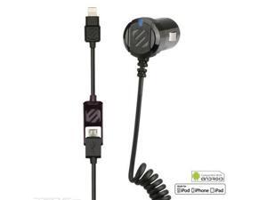 Scosche - strikeDRIVE Smart 12W Car Charger for Lightning and Micro USB Devices Scosche - strikeDRIVE Smart 12W Car Charger for Lightning and Micro USB Devices