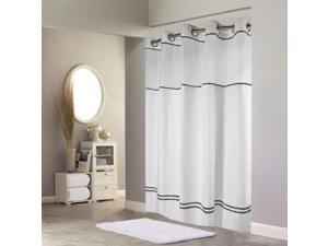 HK Shower Curtain 71x74 Wt Br HK Shower Curtain 71x74 Wt Br