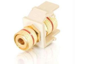 C2G 28741 Snap-In Red Banana Jack F/F Keystone Insert Module - White C2G 28741 Snap-In Red Banana Jack F/F Keystone Insert Module - White