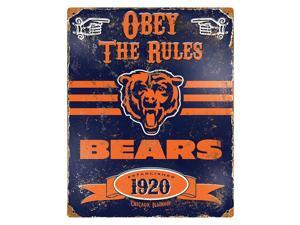 Party Animal Bears Vintage Metal Sign - 1 Each - Obey The Rules Print/Message - 11.5" Width x 14.5" Height - Rectangular Shape - Heavy Duty, Embossed Lettering, Rivet - Steel Party Animal Bears Vintage Metal Sign - 1 Each - Obey The Rules Print/Message - 11.5" Width x 14.5" Height - Rectangular Shape - Heavy Duty, Embossed Lettering, Rivet - Steel