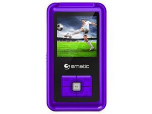 Ematic EM208VID 8 GB Purple Flash Portable Media Player - Photo Viewer, Video Player, Audio Player, FM Tuner, Voice Recorder, e-Book, FM Recorder - 1.5" - USB - Headphone Ematic EM208VID 8 GB Purple Flash Portable Media Player - Photo Viewer, Video Player, Audio Player, FM Tuner, Voice Recorder, e-Book, FM Recorder - 1.5" - USB - Headphone