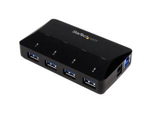 StarTech.com 4-Port USB 3.0 Hub plus Dedicated Charging Port - 1 x 2.4A Port - Desktop USB Hub and Fast-Charging Station - USB - External - 5 USB Port(s) - 4 USB 3.0 Port(s) - PC StarTech.com 4-Port USB 3.0 Hub plus Dedicated Charging Port - 1 x 2.4A Port - Desktop USB Hub and Fast-Charging Station - USB - External - 5 USB Port(s) - 4 USB 3.0 Port(s) - PC