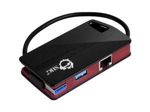 SuperSpeed USB 3.0 LAN Hub Red SuperSpeed USB 3.0 LAN Hub Red