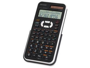 Sharp EL506X Scientific Calculator - Dual Power, Extra Large Display, Automatic Power Down, Protective Hard Shell Cover - Battery/Solar Powered - 3.3" x 6" x 0.5" x 10" - Black, White - 1 Each Sharp EL506X Scientific Calculator - Dual Power, Extra Large Display, Automatic Power Down, Protective Hard Shell Cover - Battery/Solar Powered - 3.3" x 6" x 0.5" x 10" - Black, White - 1 Each