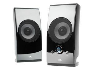 Cyber Acoustics CA-2027 Speaker System - 5 W RMS - Desktop - Glossy Black Cyber Acoustics CA-2027 Speaker System - 5 W RMS - Desktop - Glossy Black