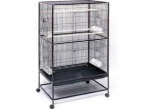 Prevue Hendryx Wrought Iron Flight Cage Black Hammertone - F040 Prevue Hendryx Wrought Iron Flight Cage Black Hammertone - F040
