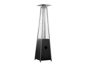 AZ Patio Heaters 91" Tall Matte Black Quartz Glass Tube Patio Heater HLDS01-GTPC AZ Patio Heaters 91" Tall Matte Black Quartz Glass Tube Patio Heater HLDS01-GTPC