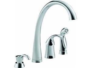 Delta Single Handle Kitchen Faucet With Spray and Soap Or Lotion Dispenser Delta Single Handle Kitchen Faucet With Spray and Soap Or Lotion Dispenser