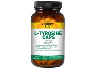 L-Tyrosine 500mg With B6 - Country Life - 100 - VegCap L-Tyrosine 500mg With B6 - Country Life - 100 - VegCap