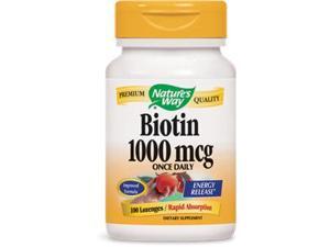 Biotin 1000mcg Sublingual - Nature's Way - 100 - Lozenge Biotin 1000mcg Sublingual - Nature's Way - 100 - Lozenge