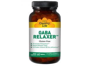 GABA Relaxer With B6 - Country Life - 60 - Tablet GABA Relaxer With B6 - Country Life - 60 - Tablet