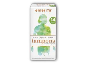Organic Cotton Super Applicator Tampons - Emerita - 14 ct - Box Organic Cotton Super Applicator Tampons - Emerita - 14 ct - Box