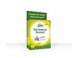 Turmeric Boost Uplift - Gaia Herbs - 14 Packets - Box Turmeric Boost Uplift - Gaia Herbs - 14 Packets - Box