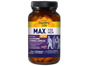 Max For Men Caps - Country Life - 120 - VegCap Max For Men Caps - Country Life - 120 - VegCap