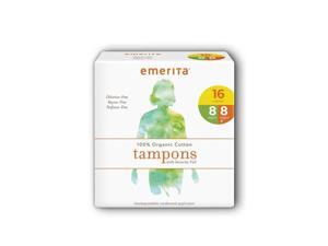 Organic Cotton Multipack Applicator Tampons - Emerita - 32 ct - Box Organic Cotton Multipack Applicator Tampons - Emerita - 32 ct - Box