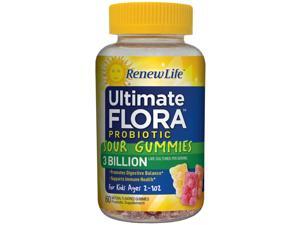 Ultimate Flora Probiotic Sour Gummies - Renew Life - 60 - Gummy Ultimate Flora Probiotic Sour Gummies - Renew Life - 60 - Gummy
