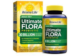 Ultimate Flora Adult 50+ Probiotic 30 Billion (Formerly Senior Formula) - Renew Life - 60 - VegCap Ultimate Flora Adult 50+ Probiotic 30 Billion (Formerly Senior Formula) - Renew Life - 60 - VegCap