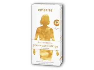 Hair Removal Pre-Waxed Strips-Legs/Body Fragrance Free - Emerita - 20 Strips - Box Hair Removal Pre-Waxed Strips-Legs/Body Fragrance Free - Emerita - 20 Strips - Box