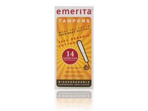 Organic Cotton Super Plus Tampons - Emerita - 14 - Tampon Organic Cotton Super Plus Tampons - Emerita - 14 - Tampon