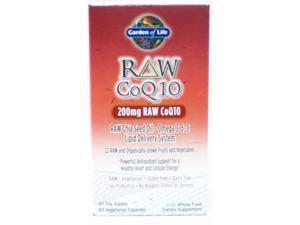 Raw CoQ10 - Garden of Life - 60 - VegCap Raw CoQ10 - Garden of Life - 60 - VegCap