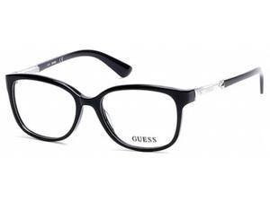 Guess 2560 Eyeglasses in color code 001 in size:52/16/135 Guess 2560 Eyeglasses in color code 001 in size:52/16/135