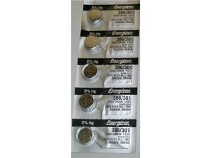 Energizer Battery 386/301 (SR43SW) Silver Oxide 1.55V (5 Batteries Per Pack) Energizer Battery 386/301 (SR43SW) Silver Oxide 1.55V (5 Batteries Per Pack)