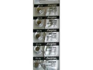 Energizer Battery 393 (SR754W) Silver Oxide 1.55V (Pack of 5 Batteries) Energizer Battery 393 (SR754W) Silver Oxide 1.55V (Pack of 5 Batteries)
