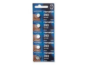 Renata Battery 393 SR754W Silver 1.55v (5 Batteries Per Pack) Renata Battery 393 SR754W Silver 1.55v (5 Batteries Per Pack)