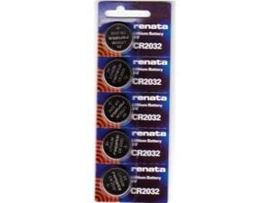 Renata CR2032 Lithium Battery 3V (5 Batteries Per Pack) Renata CR2032 Lithium Battery 3V (5 Batteries Per Pack)