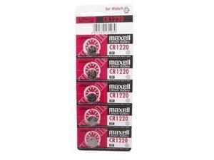 Maxell CR1220 Lithium Battery 3V (5 Batteries Per Pack) Maxell CR1220 Lithium Battery 3V (5 Batteries Per Pack)