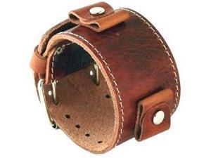 Nemesis #BL-BB Wide Brown Leather Cuff Wrist Watch Band Nemesis #BL-BB Wide Brown Leather Cuff Wrist Watch Band