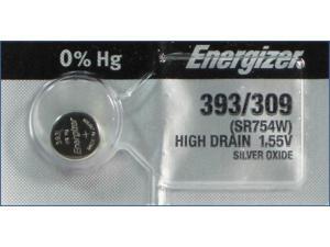 Energizer Battery 393 (SR754W) Silver Oxide 1.55V (1 Battery Per Pack) Energizer Battery 393 (SR754W) Silver Oxide 1.55V (1 Battery Per Pack)