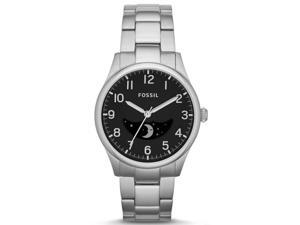 Fossil #FS4848 Men's The Agent Stainless Steel Moon Phase Analog 3-Hand Watch Fossil #FS4848 Men's The Agent Stainless Steel Moon Phase Analog 3-Hand Watch