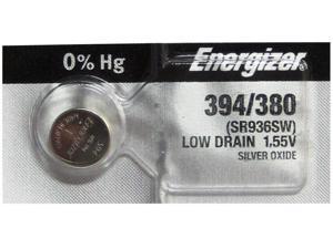 Energizer Battery 394/380 (SR936SW,SR936W)Silver Oxide 1.55V (1 Battery per Pack) Energizer Battery 394/380 (SR936SW,SR936W)Silver Oxide 1.55V (1 Battery per Pack)