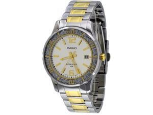 Casio LTP1359SG-7AV Women's Sprinkled Bezel 2 Tone Gold Metal Silver Dial Watch Casio LTP1359SG-7AV Women's Sprinkled Bezel 2 Tone Gold Metal Silver Dial Watch