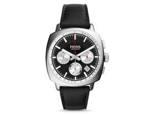 Fossil CH2984 Men's Haywood Classic Leather Band Black Dial Chronograph Watch Fossil CH2984 Men's Haywood Classic Leather Band Black Dial Chronograph Watch