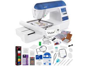 Brother Designio DZ820E Embroidery Machine + Grand Slam Package Includes 64 Embroidery Threads + Prewound Bobbins + Cap Hoop + Sock Hoop + Stabilizer + 15,000 Designs + Scissors ($1,170 Value) Brother Designio DZ820E Embroidery Machine + Grand Slam Package Includes 64 Embroidery Threads + Prewound Bobbins + Cap Hoop + Sock Hoop + Stabilizer + 15,000 Designs + Scissors ($1,170 Value)