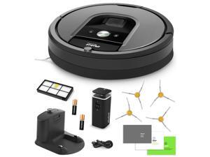 iRobot Roomba 960 Vacuum Cleaning Robot + Dual Mode Virtual Wall Barriers (With Batteries) + Extra HEPA Filter + 4 Extra Sidebrushes + More iRobot Roomba 960 Vacuum Cleaning Robot + Dual Mode Virtual Wall Barriers (With Batteries) + Extra HEPA Filter + 4 Extra Sidebrushes + More
