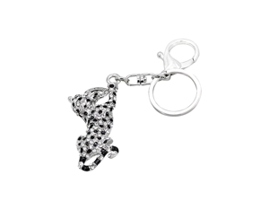 Effy Jewlery White Panther Rhinestone Keychain Effy Jewlery White Panther Rhinestone Keychain