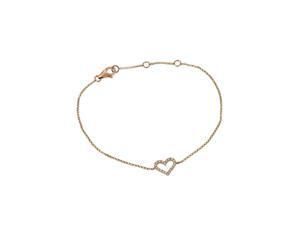 Effy Jewlery Pave Classica Rose Gold Diamond Heart Bracelet, .09 TCW Effy Jewlery Pave Classica Rose Gold Diamond Heart Bracelet, .09 TCW