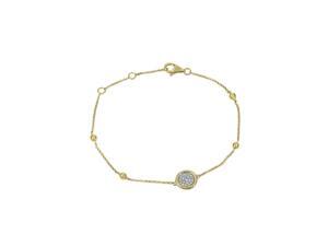 Effy Jewlery Pave Classica Yellow Gold Diamond Bracelet, .09 TCW Effy Jewlery Pave Classica Yellow Gold Diamond Bracelet, .09 TCW