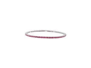 Effy Jewlery Effy 14K White Gold Ruby Bangle, 7.18 TCW Effy Jewlery Effy 14K White Gold Ruby Bangle, 7.18 TCW